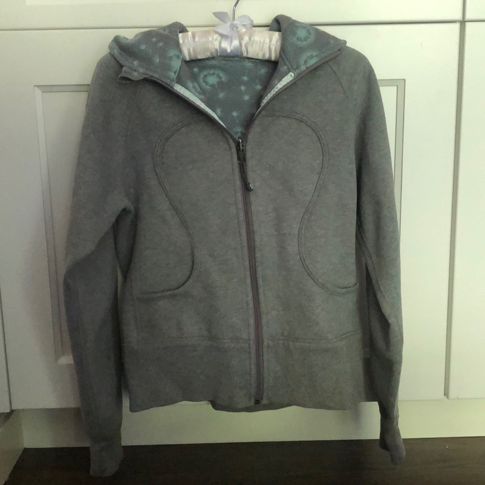 Lululemon Gray Scuba jacket hoodie 6